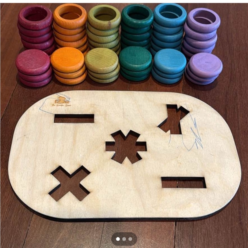 Grapat rings and coins with flisat insert